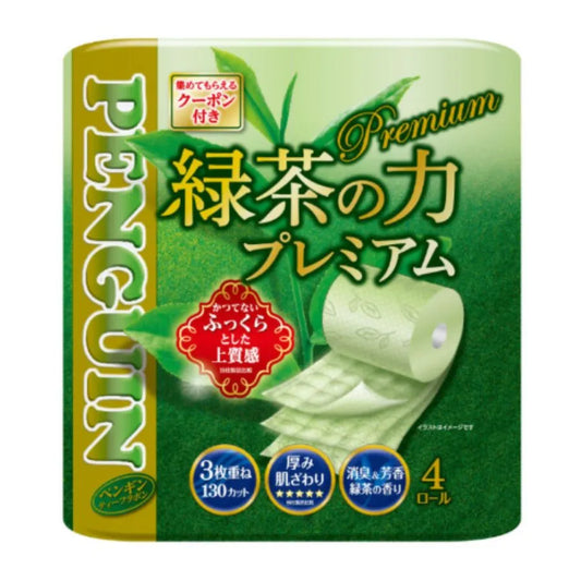ペンギン 緑茶の力 プレミアム 4ロール×12パック トリプル