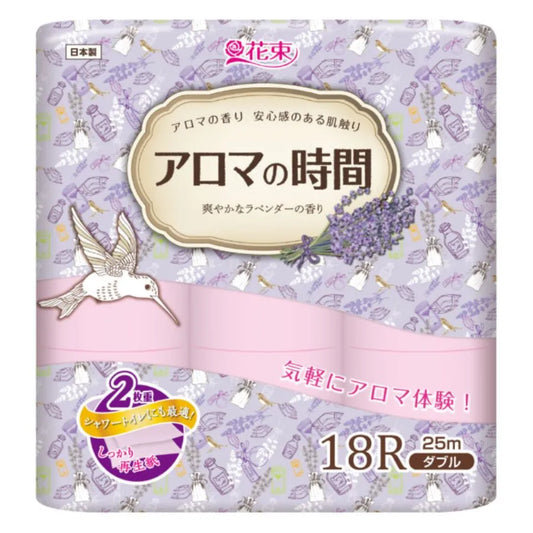 花束 アロマの時間 ラベンダー 18ロール×6パック ダブル