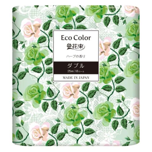 エコカラー花束グリーン 18ロール×6パック ダブル