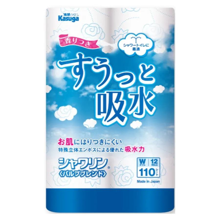 すうっと吸水シャワリン 25m 12ロール×8パック ダブル