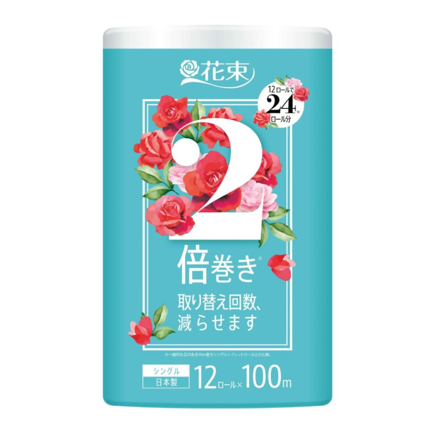 花束 2倍巻き シングル 12ロール×6パック