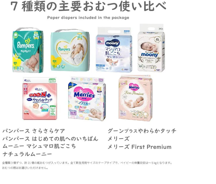 【失敗しない出産祝】ColeCole!紙おむつお試しボックス 新生児サイズ
