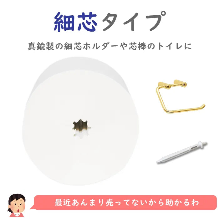 ペンギン 芯なし 細芯 シングル 130m 6ロール×10パック