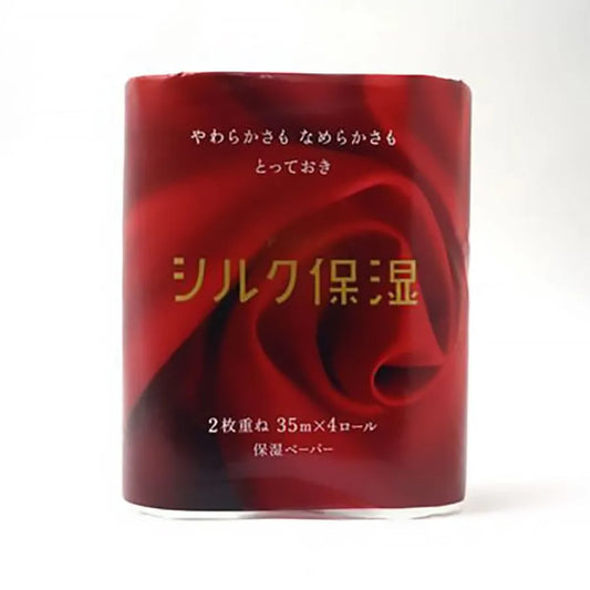 ピーエイドシルク保湿トイレット ダブル 4ロール×10パック