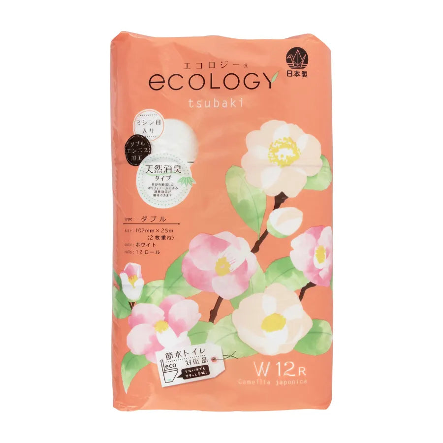 トイレットペーパー エコロジー 25m 12ロール×8パック ダブル