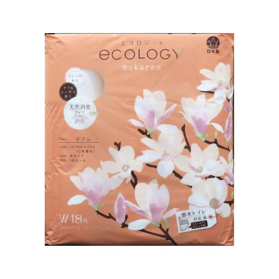 トイレットペーパー エコロジー 25m 18ロール×6パック ダブル