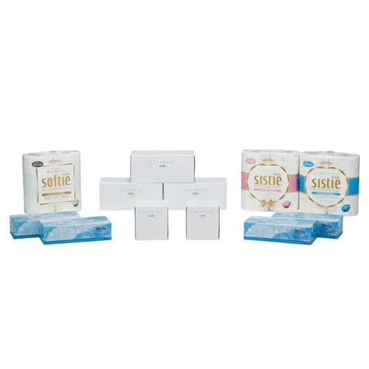 クリネックス・スコッティ ティシュー・トイレットロール詰合せ ギフトセット【S04】