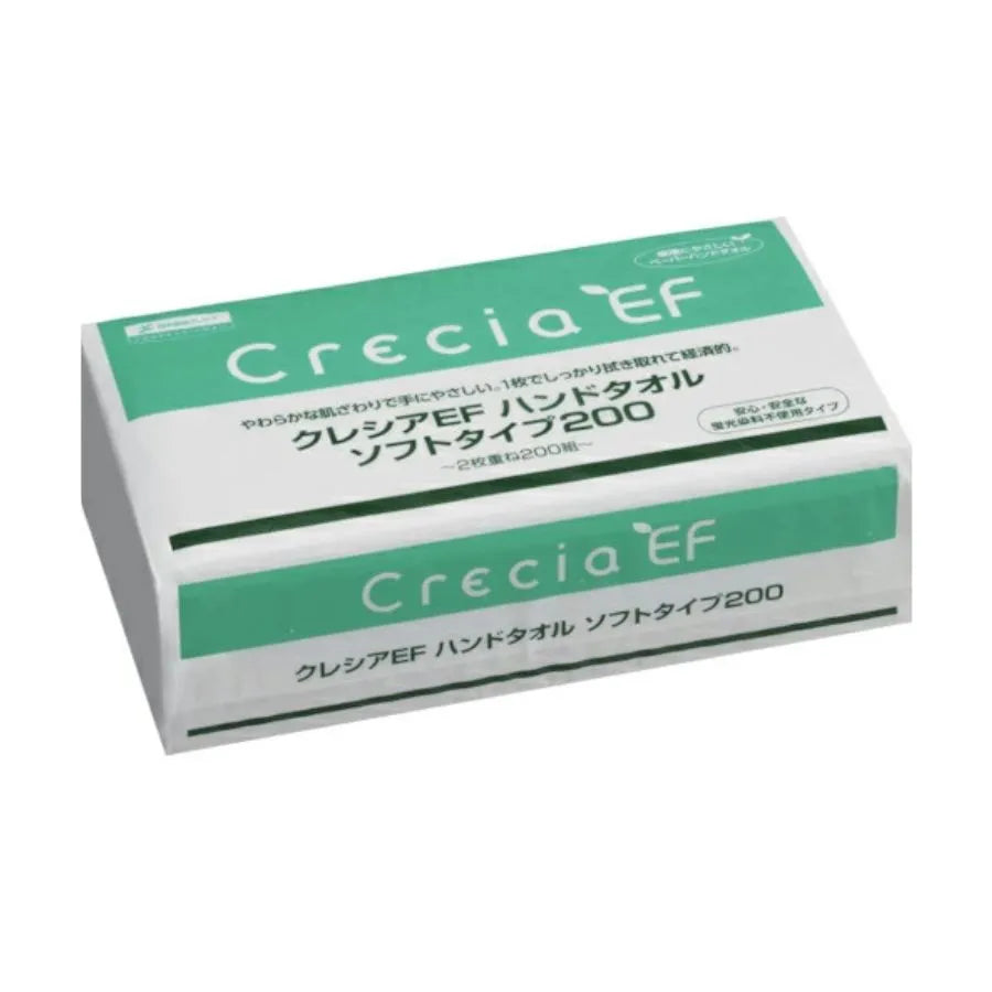 クレシア EFハンドタオルソフトタイプ200 200組×30パック