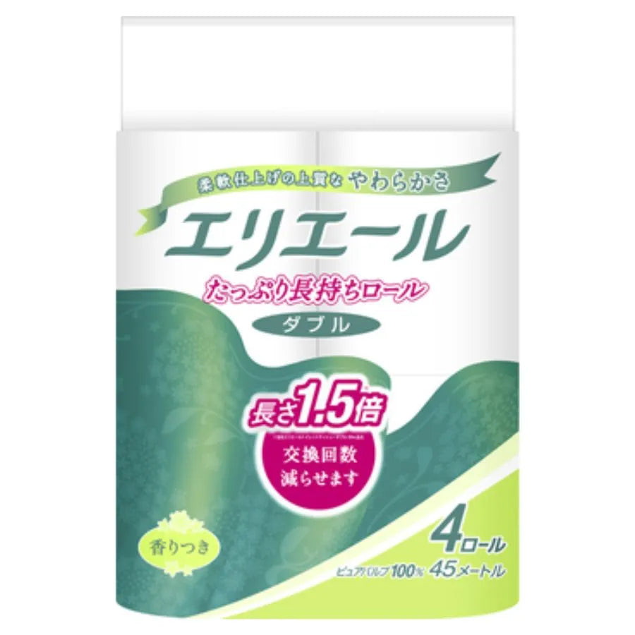 エリエール トイレットティシュー コンパクト ダブル 45m 4ロール×16パック