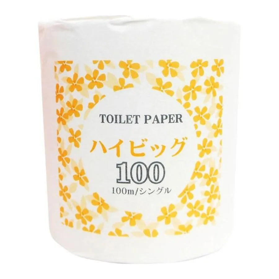 ハイビッグ トイレットペーパー 個包装 シングル 100m 1ロール×60個