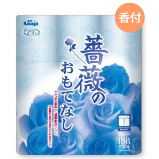 薔薇のおもてなし・ブルー 25m 18ロール×6パック ダブル