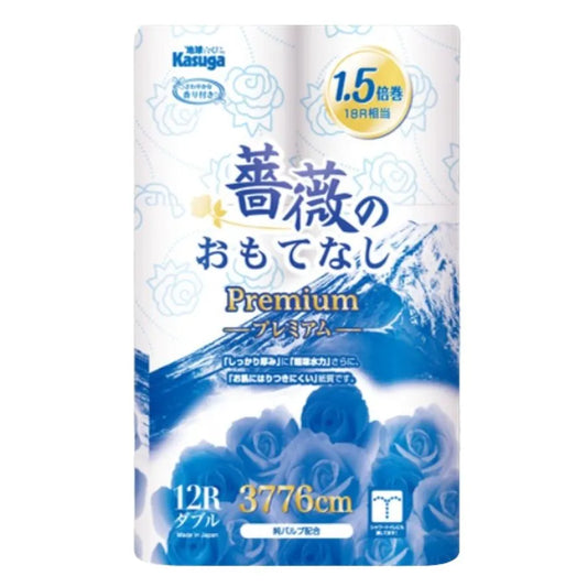 薔薇のおもてなしプレミアム 1.5倍巻き ブレンド 12ロール×8パック ダブル