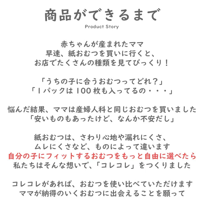 【失敗しない出産祝】ColeCole!紙おむつお試しボックス The gift　新生児サイズ