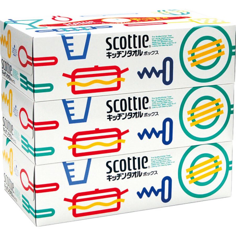 スコッティ キッチンタオルボックス 75組×3箱×12パック
