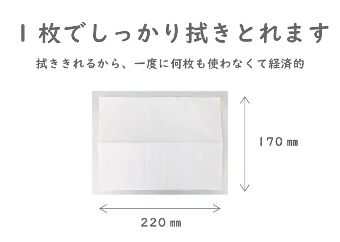 エクリュホワイト ライト ペーパータオル 小判 200枚×42パック