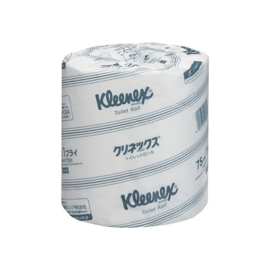 クリネックス トイレットロール 75m シングル  1ロール×80個