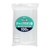 ジャパックス チャック付きポリ袋 IG-4 透明 100枚×25冊
