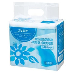 エルモア ソフトパックティシュー 200組×5個×18パック