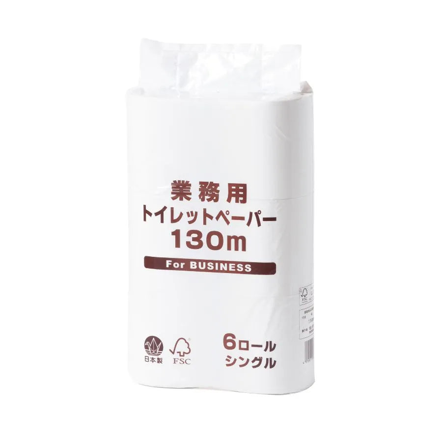 業務用トイレットペーパー 130m シングル 6ロール×10パック