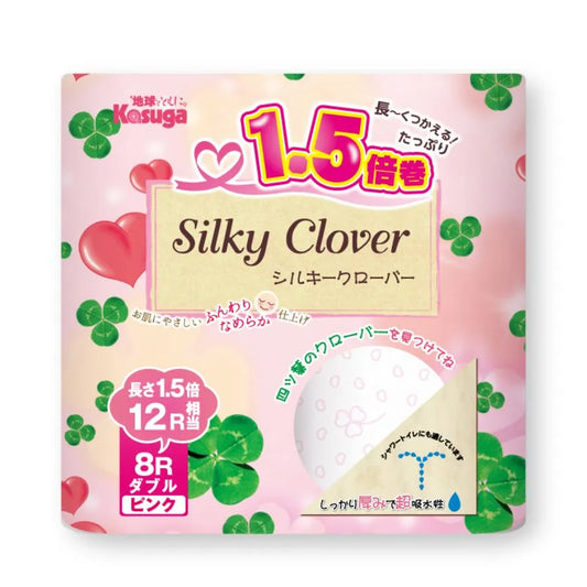 シルキークローバーピンク 1.5倍 37.5m ダブル 8ロール×12パック