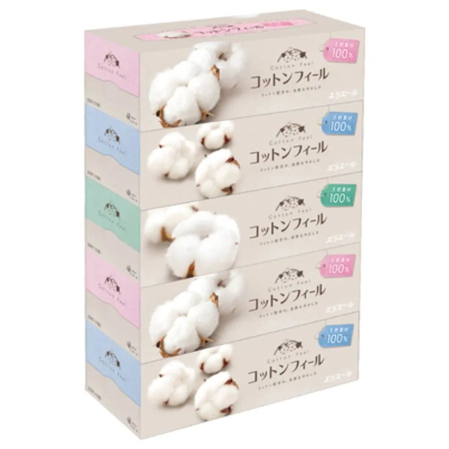 エリエール コットンフィールティシュー 150組×5個×10パック