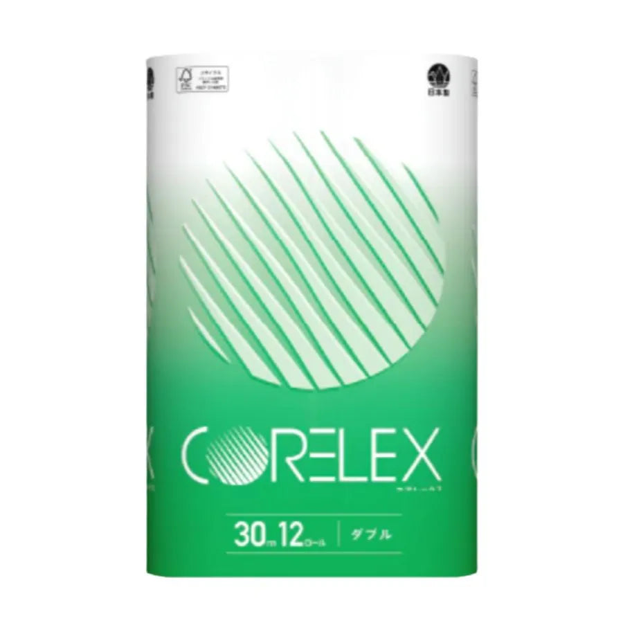 コアレックス トイレットペーパー ダブル 30m 12ロール×8パック