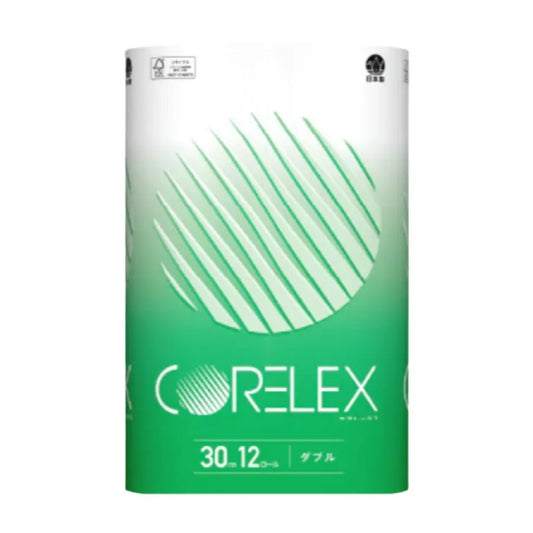 コアレックス トイレットペーパー ダブル 30m 12ロール×8パック