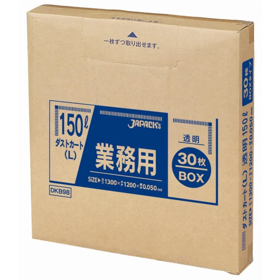 ダストカート 150L 透明 30枚×4冊 ジャパックス DKB98