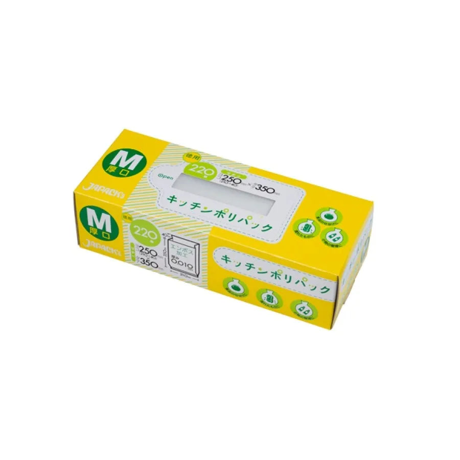 ＢＯＸポリ袋（Ｍ）エンボス厚口 220枚×18冊 ジャパックス SSB05