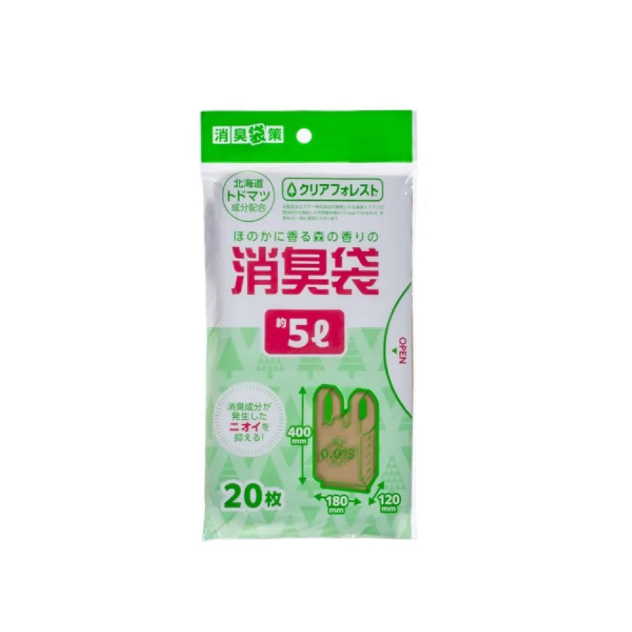 消臭袋策トドマツ 手付き 5L 20枚×60冊 ジャパックス STK05