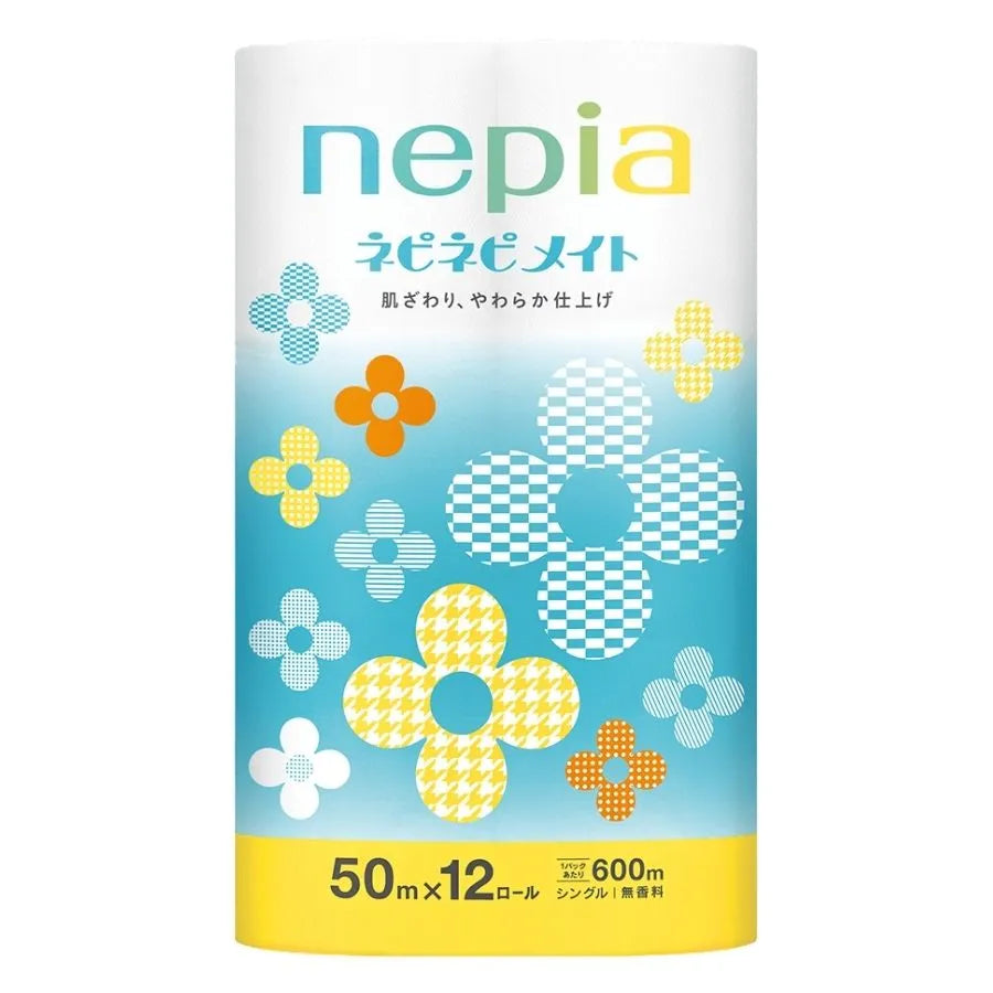 ネピア ネピネピメイト トイレットロール シングル  50m 12ロール×6パック