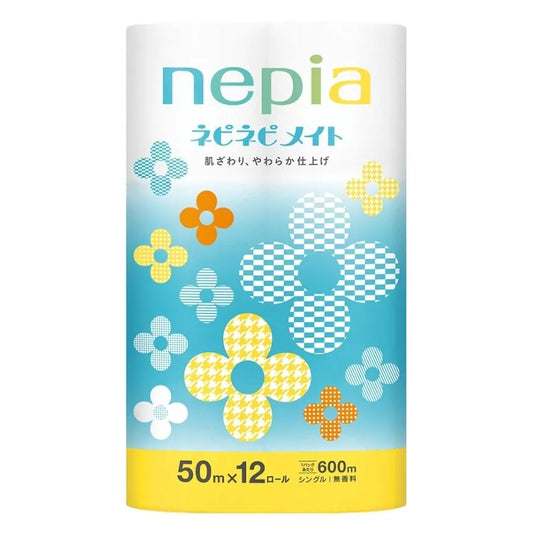 ネピア ネピネピメイト トイレットロール シングル  50m 12ロール×6パック