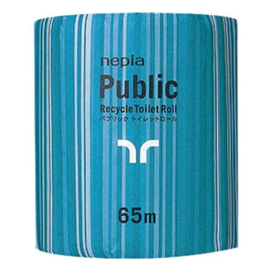 ネピア パブリック トイレットロール 個包装 シングル 65m 1ロール×100個
