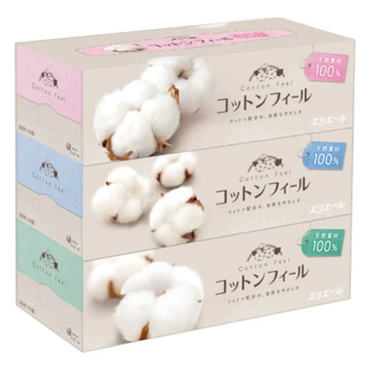 エリエール コットンフィールティシュー 150組×3個×16パック