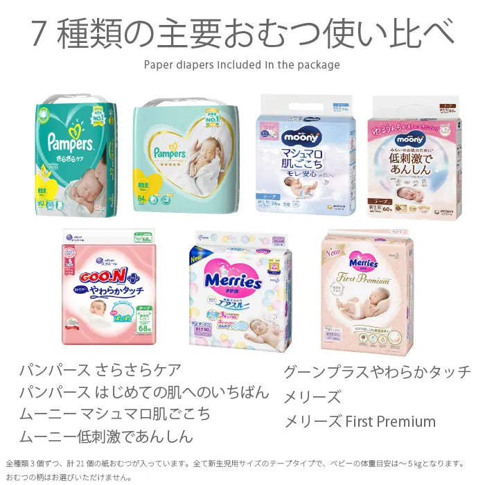 【失敗しない出産祝】ColeCole!紙おむつお試しボックス 新生児サイズ
